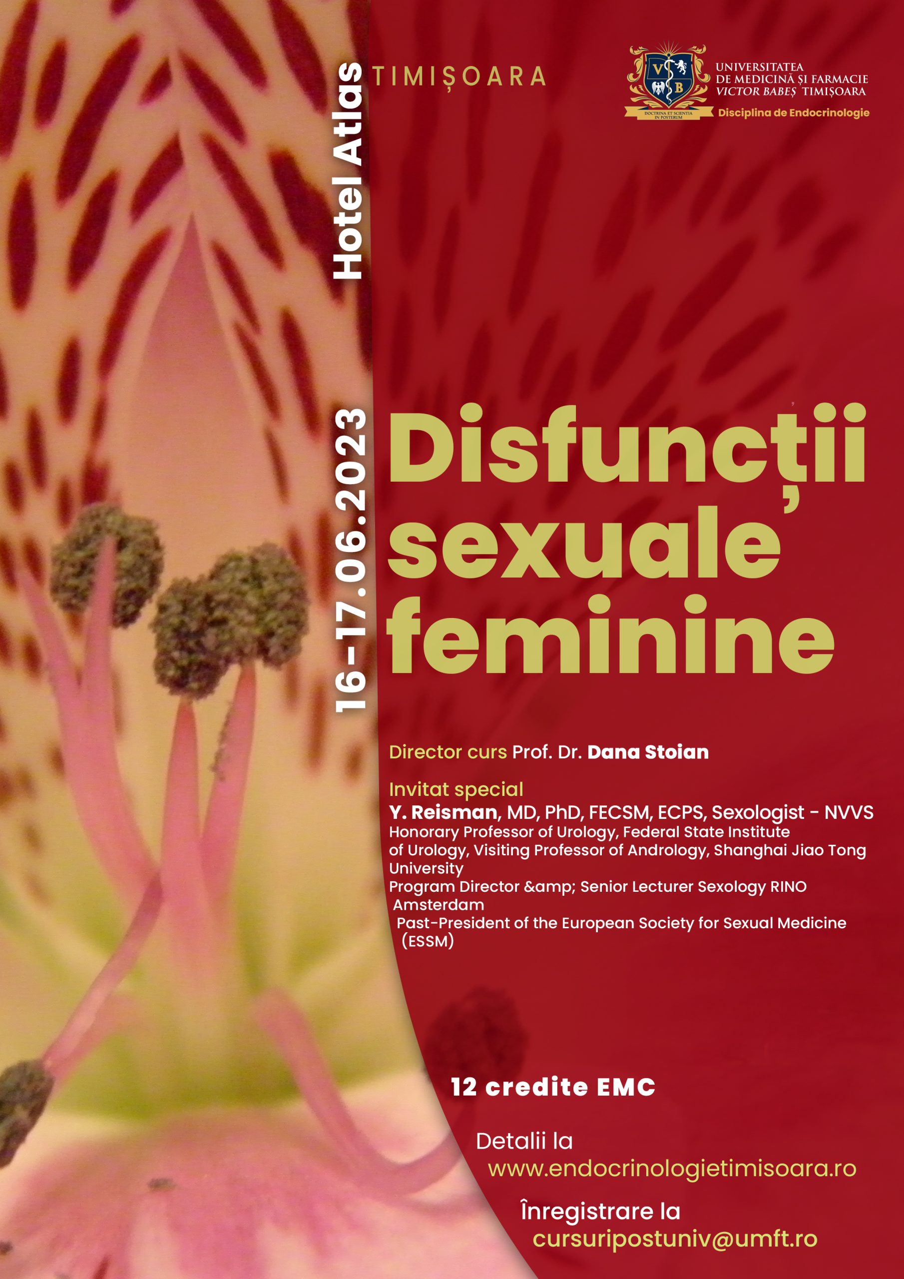 Afis Disfunctii sexuale feminine 16-17.06.2023