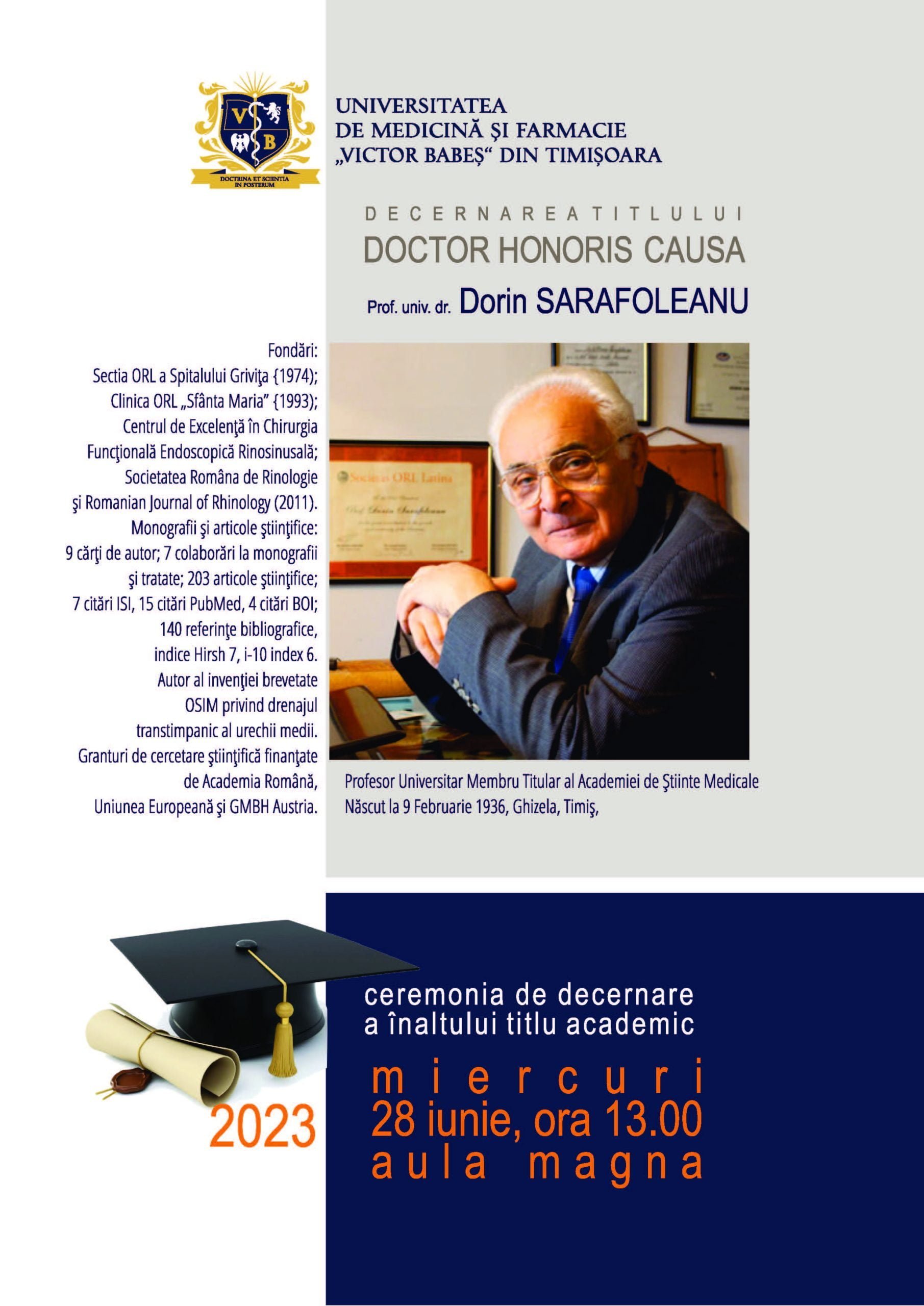 Afis_DOCTOR-HONORIS-CAUSA-Prof.-univ.-dr.-Dorin-Sarafoleanu__28.06.2023