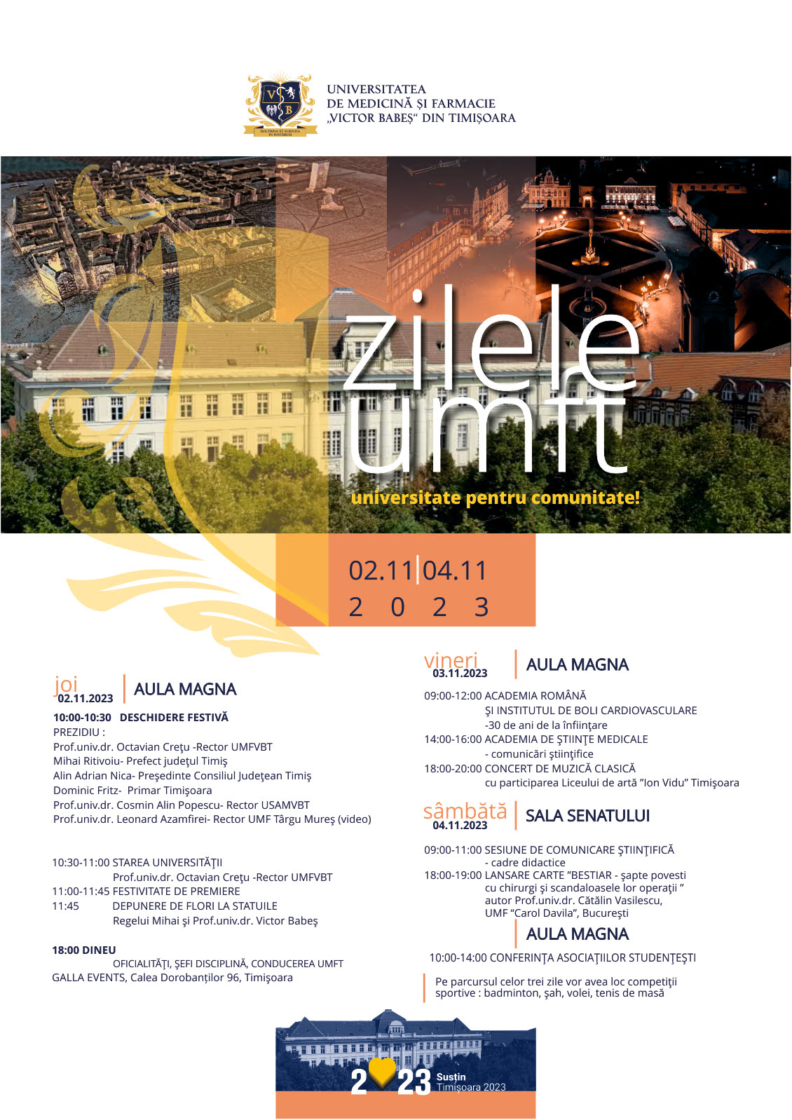 afis generic_ZILELE_UMFT_2023_ultim