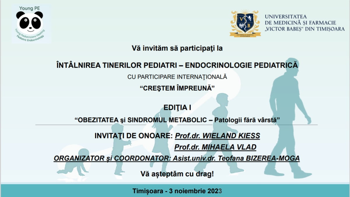 AFIS_ÎNTÂLNIREA TINERILOR PEDIATRI – ENDOCRINOLOGIE PEDIATRICĂ_03.11.2023