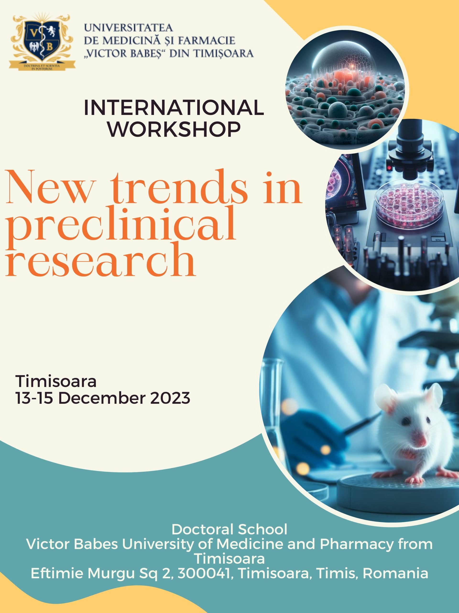 Afis International Workshop_NEW TRENDS IN PRECLINICAL RESEARCH_13-15.12.2023