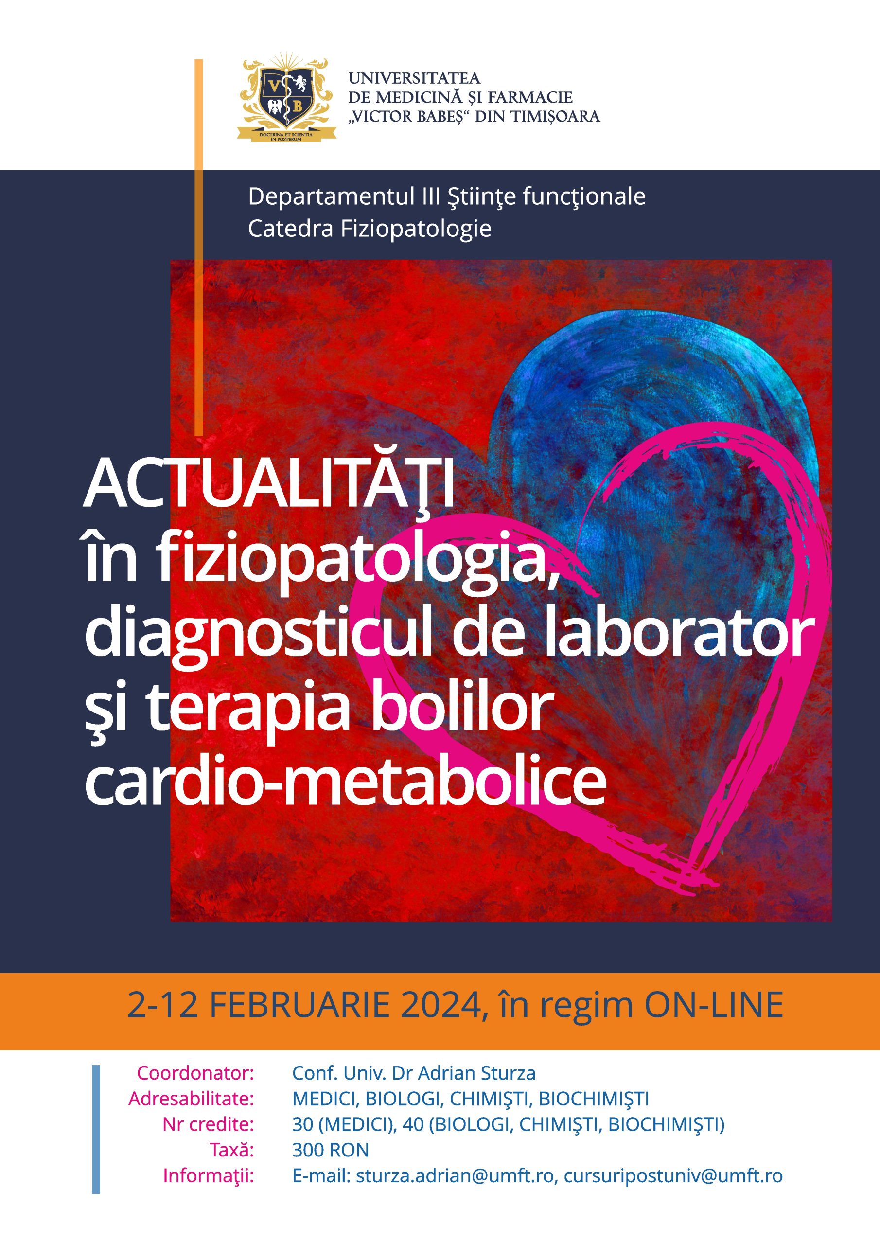 AFIS CURS POST-UNIV FIZIOPATOLOGIE 2-12 FEB 2024
