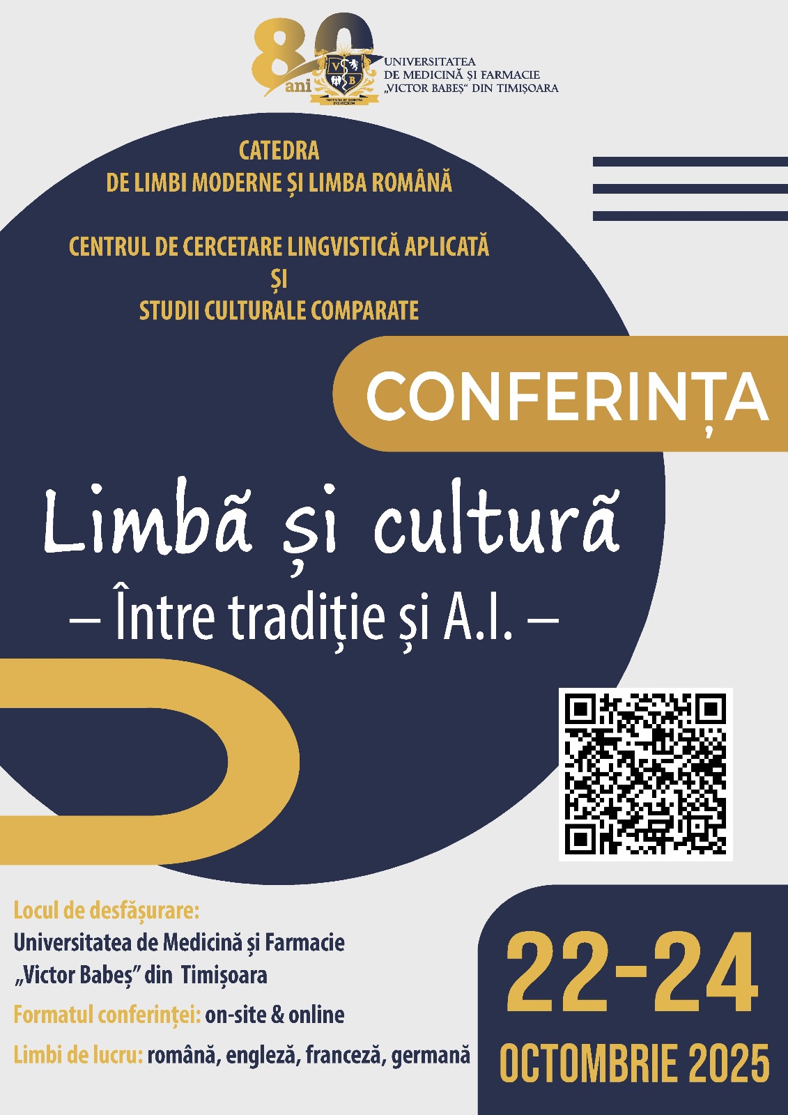 Afis Conferinta Limba si cultura_intre traditie si AI_22-24.10.2025