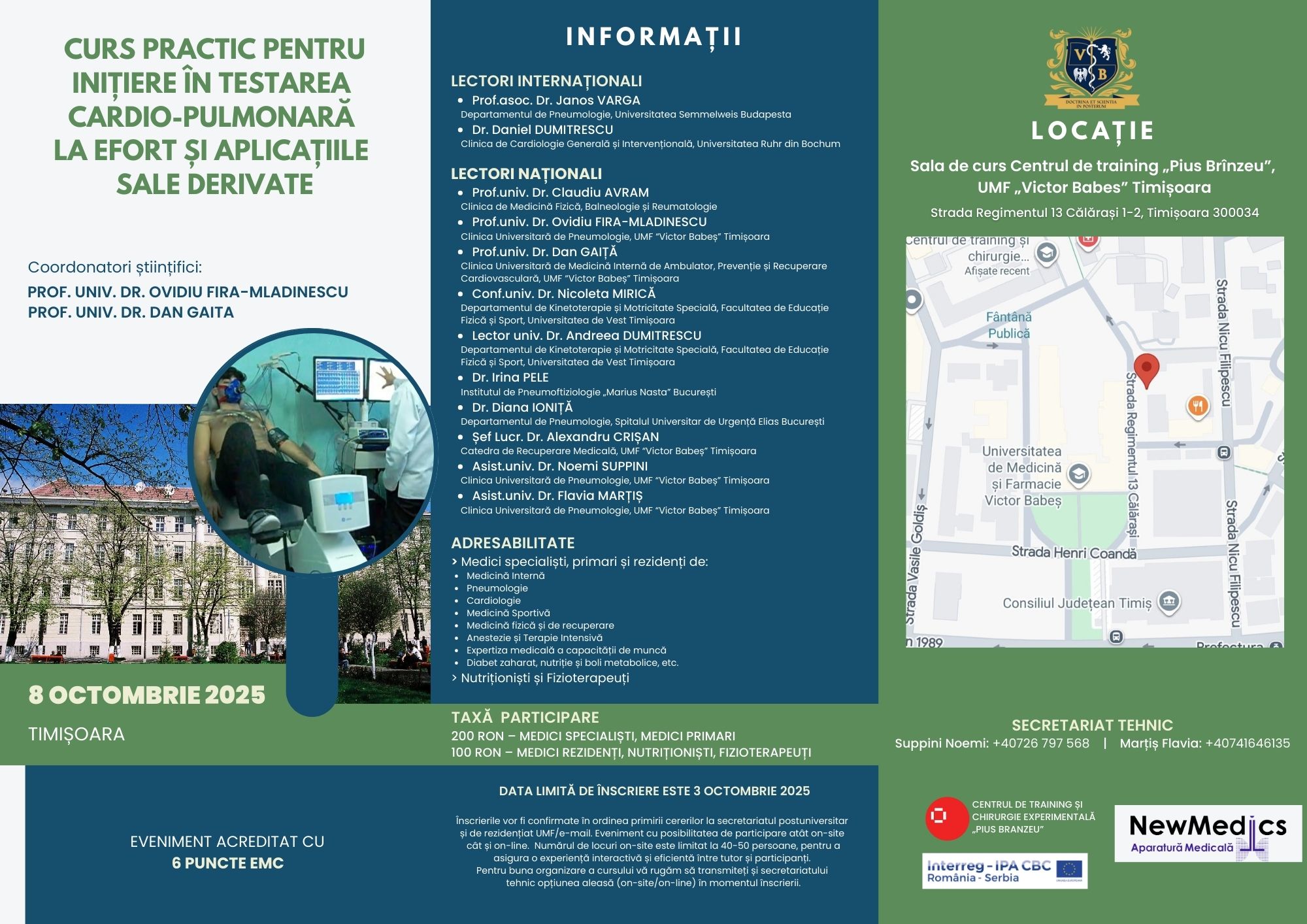 Curs practic pentru testarea cardio-pulmonară la efort_2025